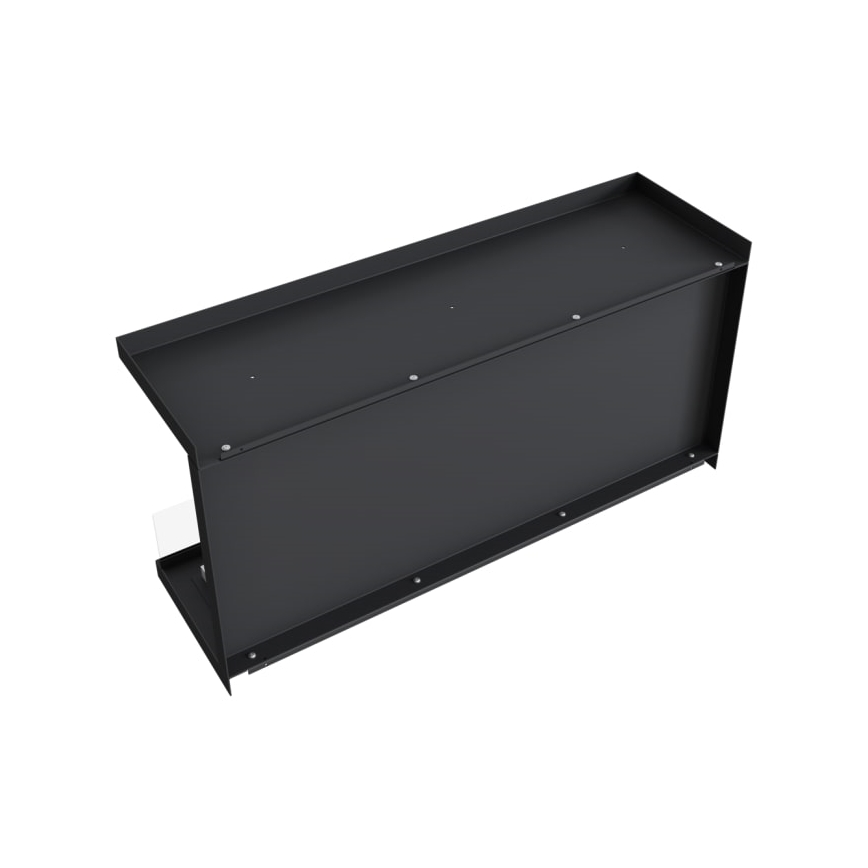 Kratki - Chimenea de bioetanol empotrada 50x100 cm 3,5kW negra