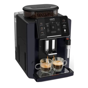 Krups - Cafetera automática con recipiente para leche SENSATION 1450W/230V negro