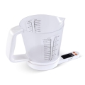 Lamart - Báscula de cocina digital con vaso medidor 2xAAA blanca