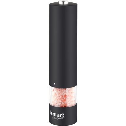 Lamart - Molinillo eléctrico de especias 4xAA negro