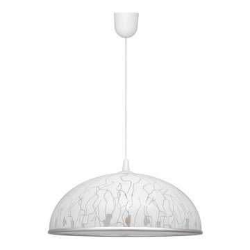 Lámpara Araña CIRCLE 1xE27/15W/230V blanco