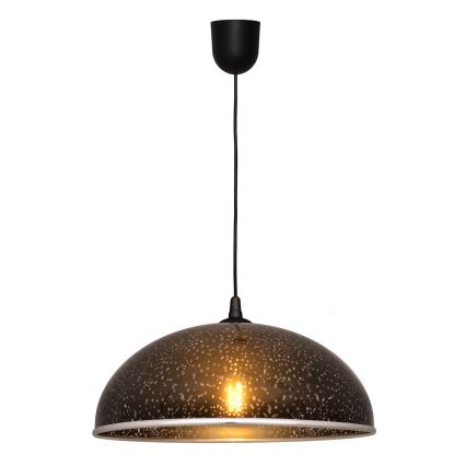 Lámpara Araña CIRCLE 1xE27/15W/230V negro