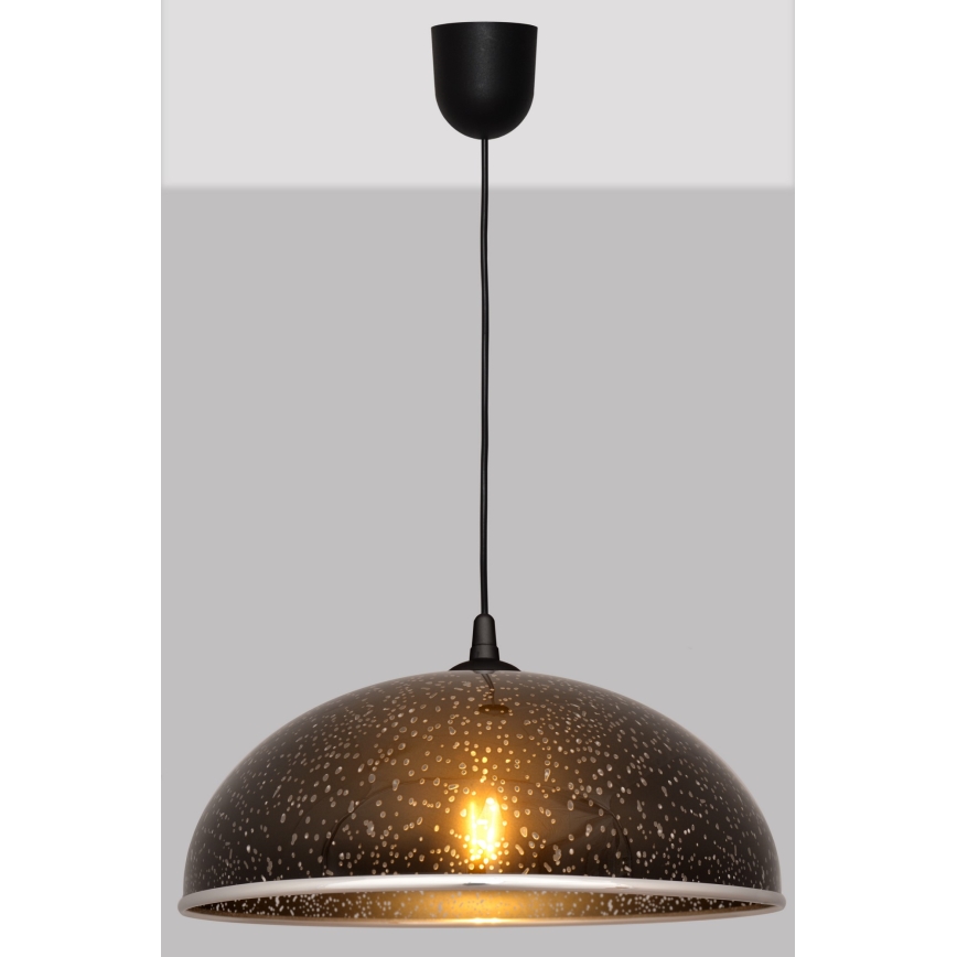 Lámpara Araña CIRCLE 1xE27/15W/230V negro