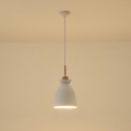 Lámpara colgante 1xE27/15W/230V blanco diá. 19,5 cm