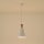 Lámpara colgante 1xE27/15W/230V blanco diá. 20 cm
