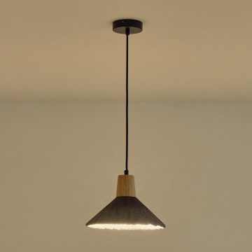 Lámpara colgante 1xE27/15W/230V gris