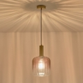 Lámpara colgante 1xE27/15W/230V rojo/ahumado diá. 20 cm