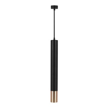 Lámpara colgante 1xGU10/35W/230V 50 cm negro/dorado