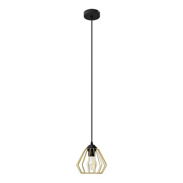 Lámpara colgante AGAT 1xE27/15W/230V dorado/negro