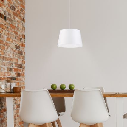 Lámpara colgante AIDA con cable, 1xE27/60W/230V, diámetro 25 cm, roble/marrón/blanco