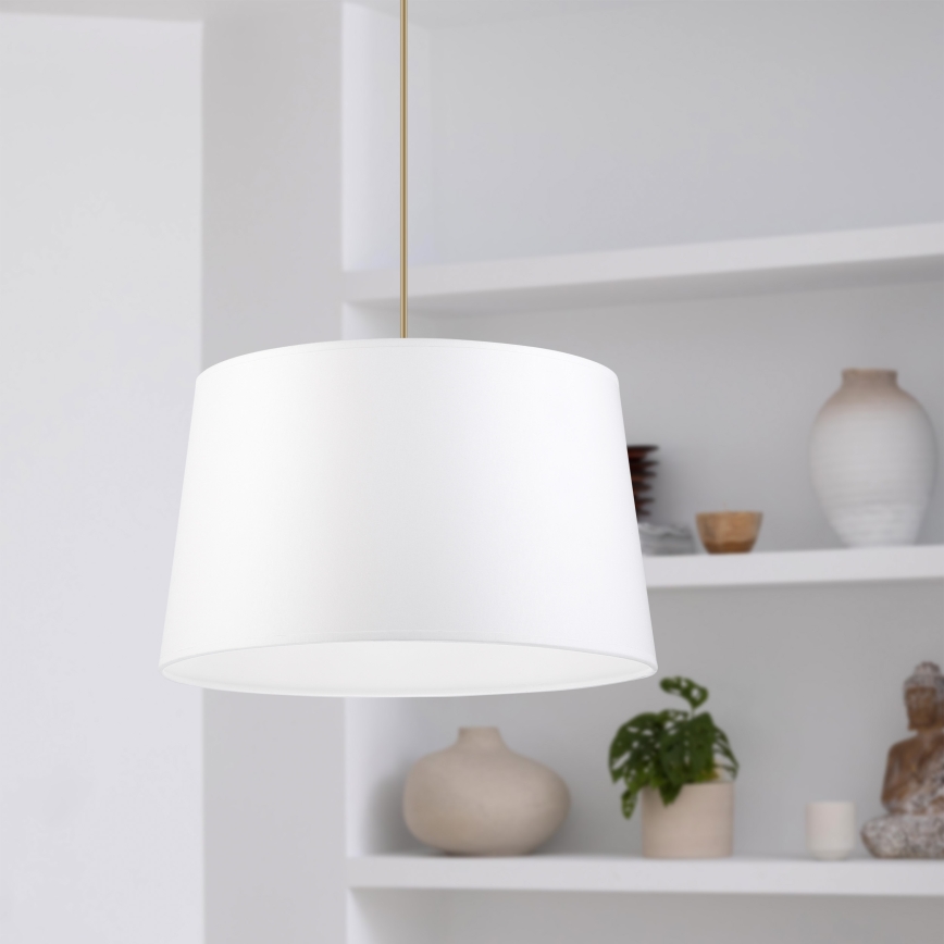 Lámpara colgante AIDA con cable 1xE27/60W/230V, diámetro 35 cm, acabado roble/marrón/blanco
