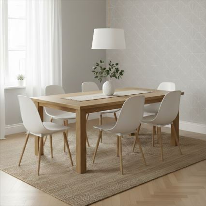 Lámpara colgante AIDA con cable 1xE27/60W/230V, diámetro 35 cm, acabado roble/marrón/blanco