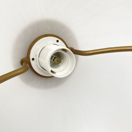 Lámpara colgante ajustable en altura RAMONA 1xE27/60W/230V marrón/blanco/roble