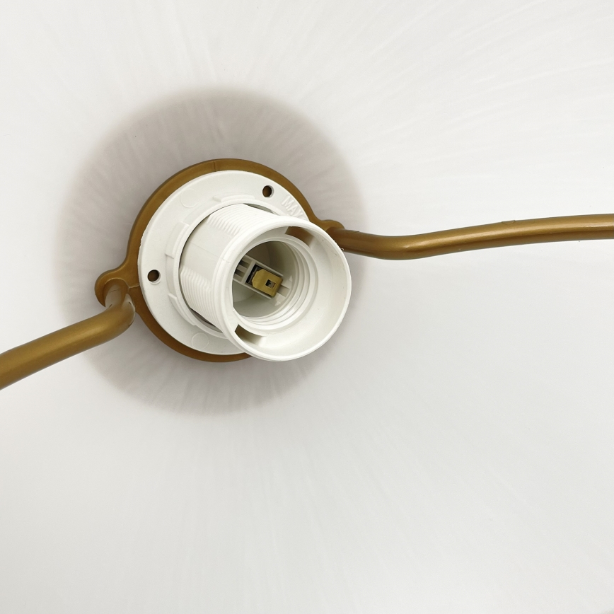 Lámpara colgante ajustable en altura RAMONA 1xE27/60W/230V marrón/blanco/roble