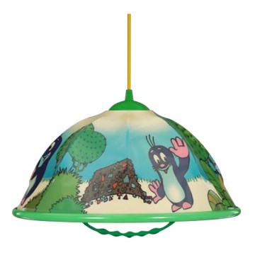 Lámpara colgante AKRYL DZ 1xE27/15W animales/verde