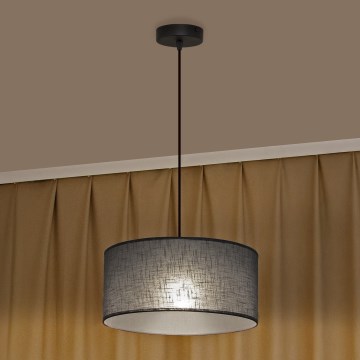 Lámpara colgante ALBA con cable 1xE27/15W/230V, diámetro 45 cm, gris