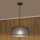 Lámpara colgante ALBA con cable 1xE27/15W/230V, diámetro 45 cm, gris