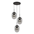Lámpara colgante ALIAS 3xE14/40W/230V negro/gris
