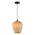 Lámpara colgante ALMA 1xE27/60W/230V diá. 23 cm bambú
