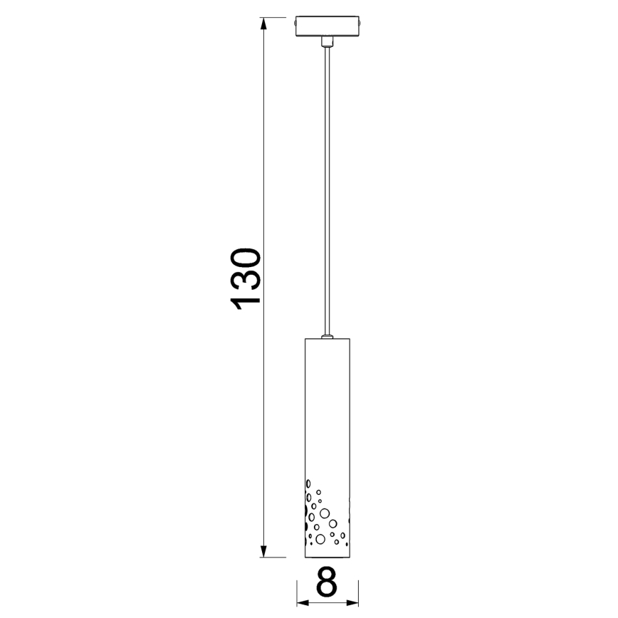 Lámpara colgante ALTRO con cable, 1x GU10/8W/230V, beige
