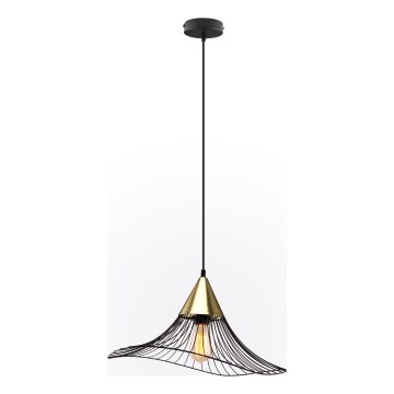 Lámpara colgante ALURA 1xE27/60W/230V diá. 50 cm negro