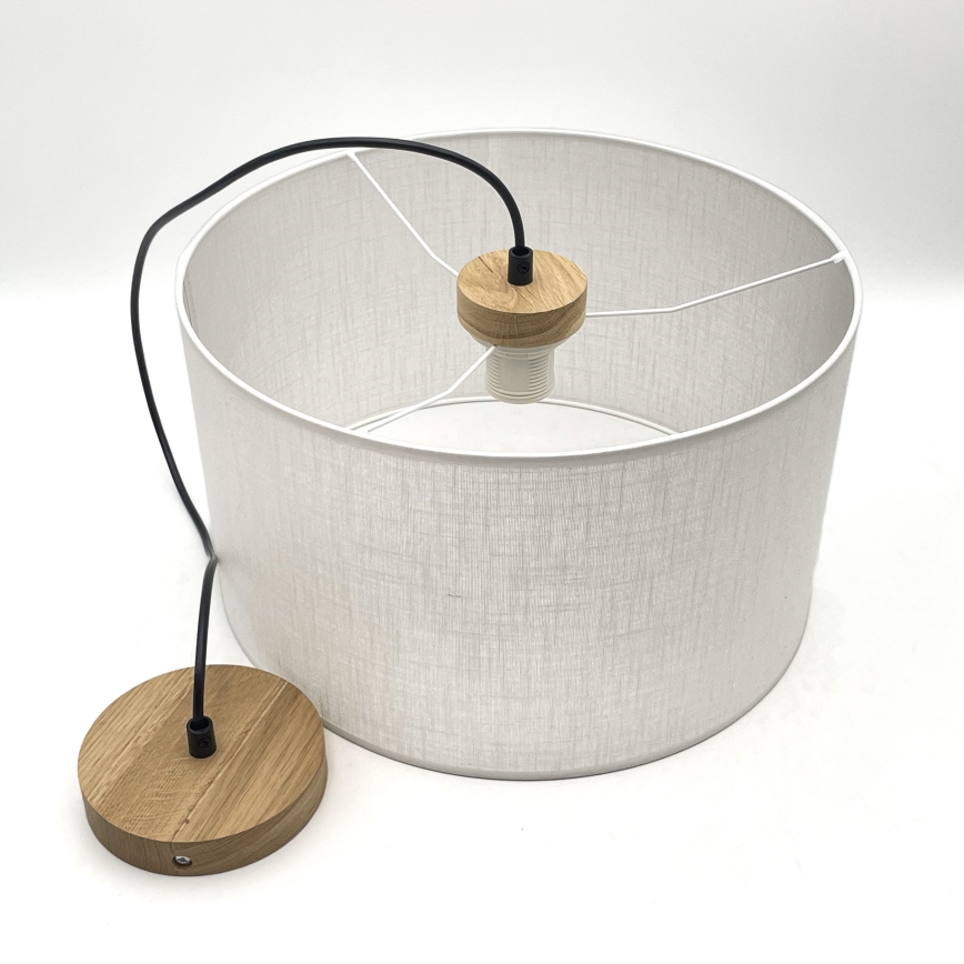 Lámpara colgante con cable ANTONIO 1xE27/60W/230V roble
