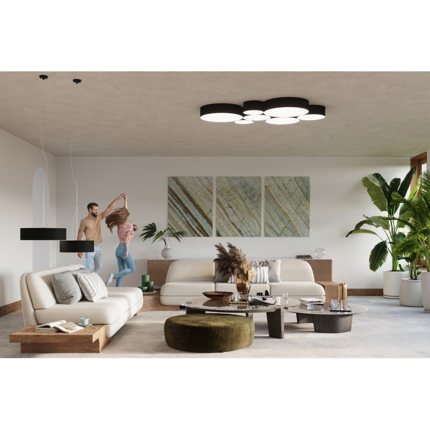 Lámpara colgante ARENA 35 2xE27/60W/230V negro
