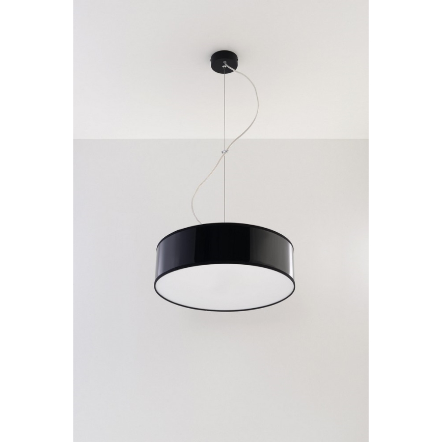 Lámpara colgante ARENA 35 2xE27/60W/230V negro