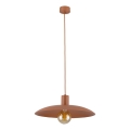 Lámpara colgante ASTRA 1xE27/15W/230V diá. 41 cm color ladrillo