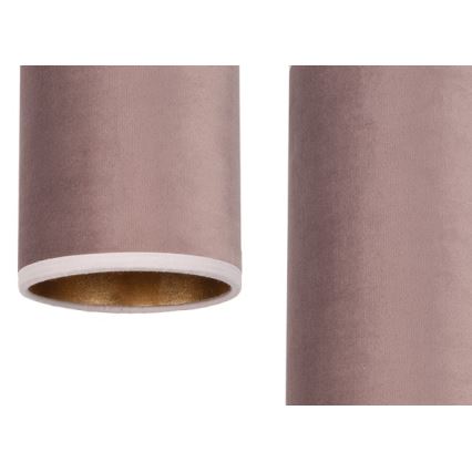 Lámpara colgante AVALO 3xE27/60W/230V araña rosa/cobre
