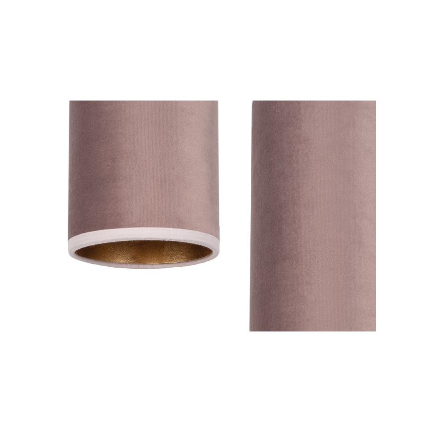 Lámpara colgante AVALO 3xE27/60W/230V araña rosa/cobre