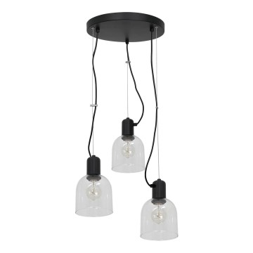 Lámpara colgante BANCO 3xE27/15W/230V