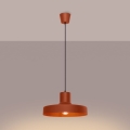 Lámpara colgante BILO 1xE27/15W/230V diá. 35 cm naranja