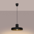 Lámpara colgante BILO 1xE27/15W/230V diá. 35 cm negro