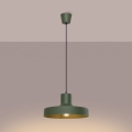 Lámpara colgante BILO 1xE27/15W/230V diá. 35 cm verde