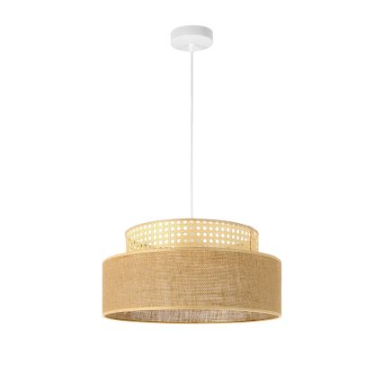 Lámpara colgante BOHO 1xE27/60W/230V diá. 40 cm ratán