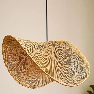 Lámpara colgante BOHO con cable 1xE27/40W/230V rafia