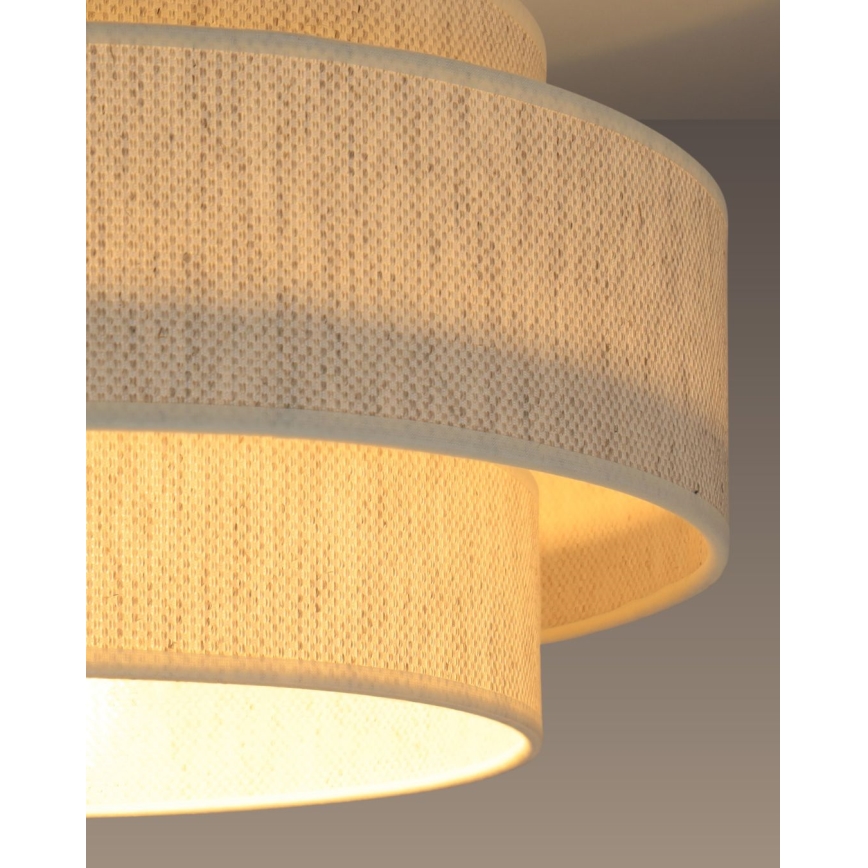 Lámpara colgante BOHO con cable 1xE27/60W/230V, diámetro 40 cm, blanco
