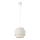 Lámpara colgante BOHO con cable 1xE27/60W/230V Ø 20 cm blanca
