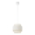 Lámpara colgante BOHO sobre cable, 1xE27/60W/230V, diámetro 20 cm, crema/yute