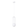 Lámpara colgante BRINA 1xG9/8W/230V blanco