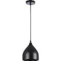 Lámpara colgante COMO 1xE27/60W/230V diá. 17 cm negro