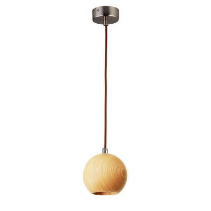 Lámpara colgante con cable 1xGU10/10W/230V Ø 11 cm madera maciza/fresno