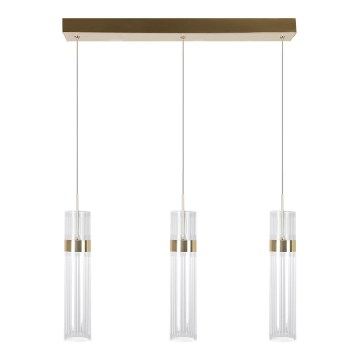 Lámpara colgante con cable AMBIENTE 3xLED/6W/230V 3000/4000/6000K dorada
