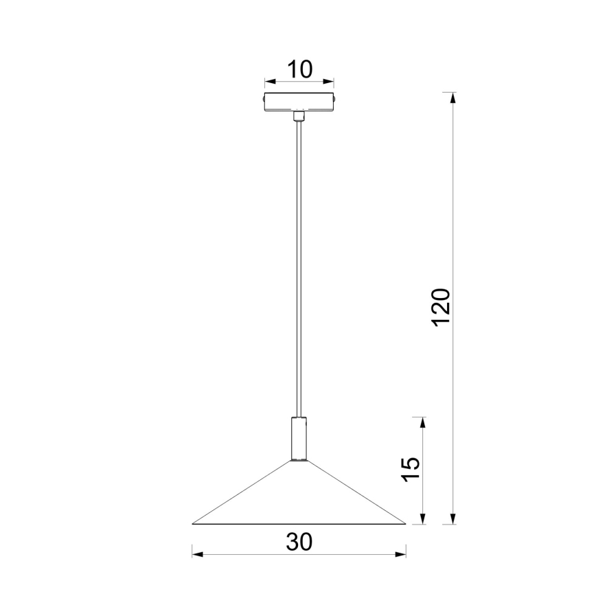Lámpara colgante con cable ANEGA 1xGX53/15W/230V, diámetro 30 cm, marrón