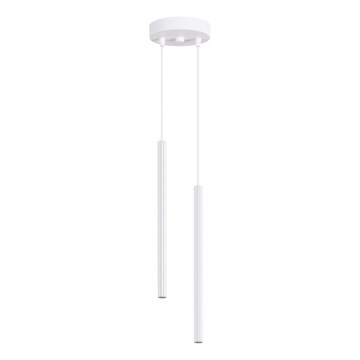 Lámpara colgante con cable ARCHE 2xG9/8W/230V blanca