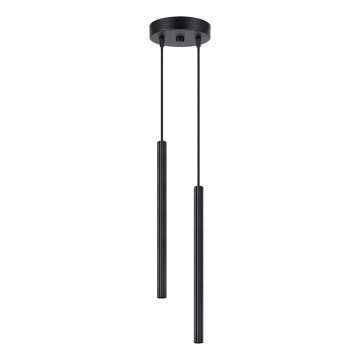 Lámpara colgante con cable ARCHE 2xG9/8W/230V negra