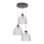 Lámpara colgante con cable AURA 3xE27/60W/230V haya