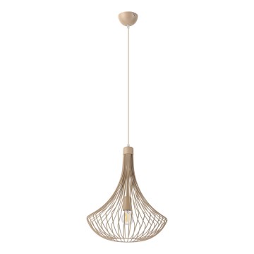 Lámpara colgante con cable BALERINA 1xE27/15W/230V beige
