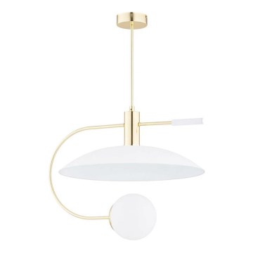 Lámpara colgante con cable BAONI 1xE14/10W/230V dorada
